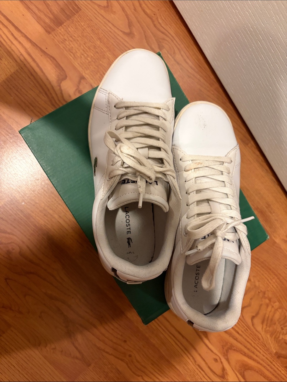 Lacoste White Leather Sneakers - Picture 2 of 6